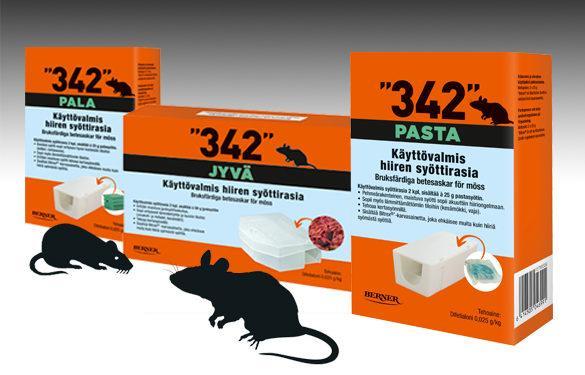 Kuinka pitkään ”342”-tuotteet säilyvät tehokkaana pakkauksessa?